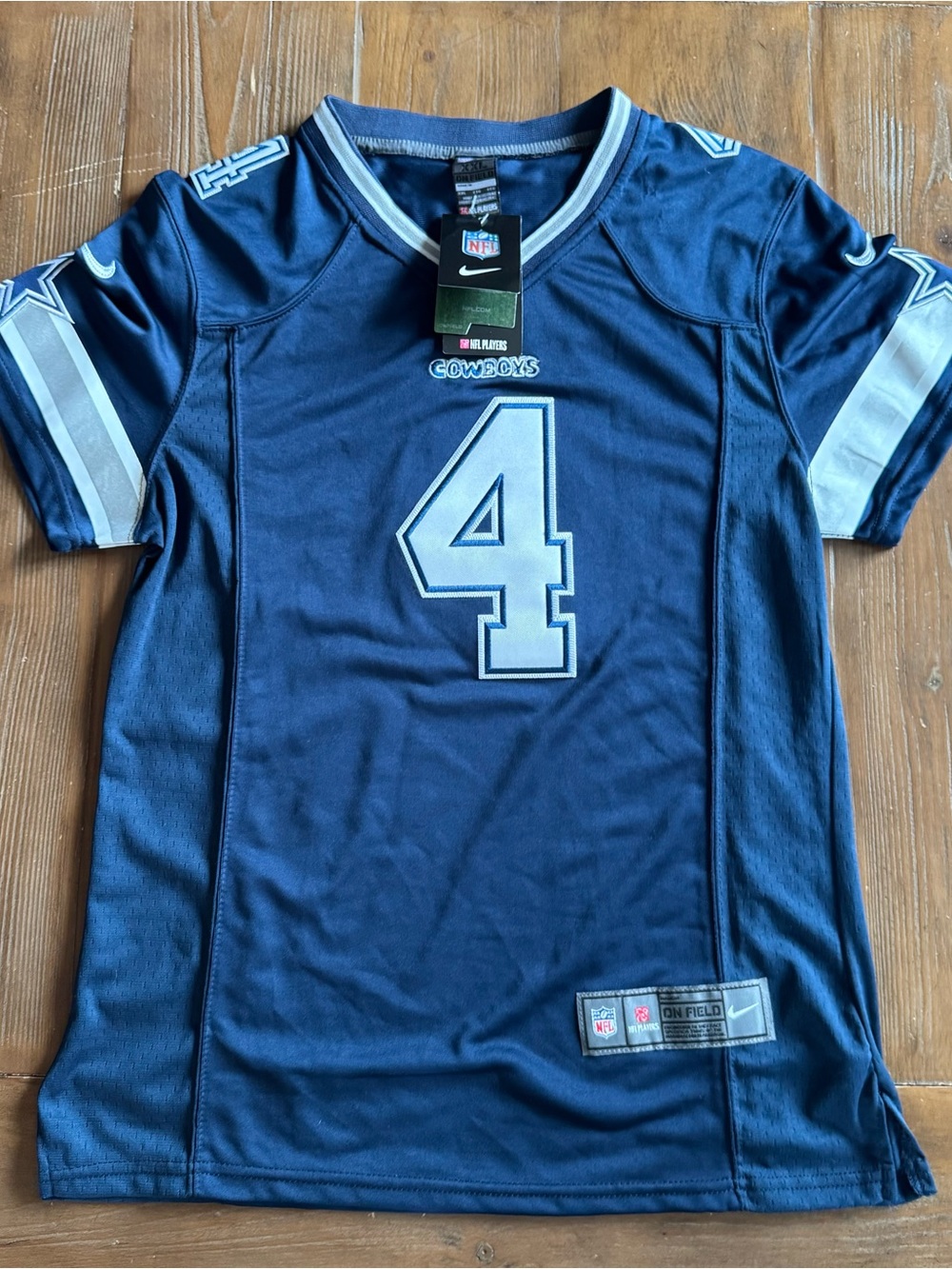Youth XXL Cowboys On Field Jersey Stitched New
